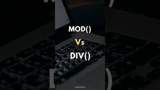 SQL MOD Vs DIV ✍️ [upl. by Caro]