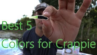 TOP 5 Colors for Crappie  How to catch Crappie in SUMMER [upl. by Agem]