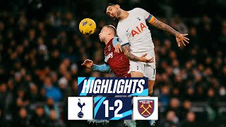 TOTTENHAM HOTSPUR 12 WEST HAM  PREMIER LEAGUE HIGHLIGHTS [upl. by Gittle]