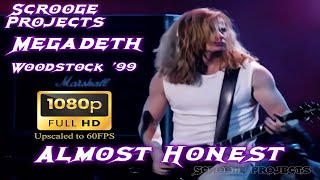 Almost Honest Live  Megadeth  Woodstock 99  Upscaled 1080HD60FPS [upl. by Sax]