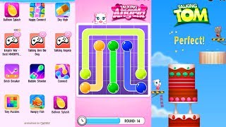 My Talking TOm vs My Talking Angela Gameplay  Gameplay For Kids HD [upl. by Einhpad]