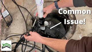 Sump Pump Running But Not Pumping Out Water  3 Fixes [upl. by Mather694]