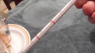 Maple Syrup hydrometer demo  When is is it syrup [upl. by Fennessy812]