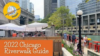 Chicago Riverwalk Tour  DIY Guide to Restaurants Attractions History of the Chicago River 2022 [upl. by Balsam188]