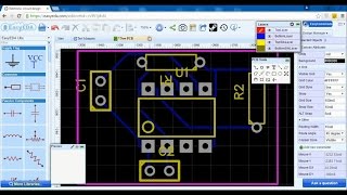 EasyEDA  Free online Schematic amp PCB Design Software  How to make a PCB [upl. by Higginbotham]