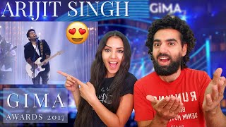 🇮🇳 WOW 😍❤️ARIJIT SINGH LIVE AT GIMA AWARDS 2017 Reaction by foreigners [upl. by Xylia]