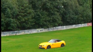 Highlights Touristenfahrten Nordschleife 28814 Almost Crash Nice Cars and Sounds [upl. by Sairtemed]