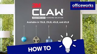 How To Install The 3M CLAW™ Drywall Picture Hanger [upl. by Ahsanat]