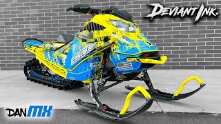 DEVIANT INK WRAP INSTALL  This sled is next level [upl. by Ribak146]