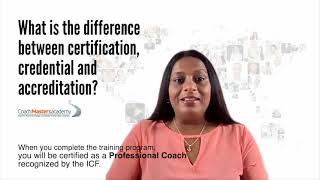 What is the difference between certification credential and accreditation [upl. by Ursula]