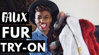 WOMENS FAUX FUR COATS TRYON HAUL amp HACK 2019 [upl. by Anire]