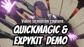 Quick Motion capture in Blender using Quickmagic and expykit [upl. by Docilla956]