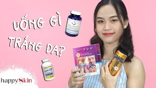 Viên uống trắng da trị thâm nám nào đáng tiền nhất  WHITENING CAPSULE REVIEW  Happy Skin [upl. by Esidnak406]