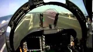 F18 Cockpit View Take Off [upl. by Eniretac]