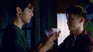 Alec and Magnus have a drink  Shadowhunters  Season 1 Episode 6 [upl. by Aiuqat797]