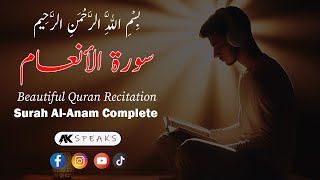 Most Beautiful Recitation of Surah Al Anam Complete with Translation akspeaks quran islam [upl. by Conner164]