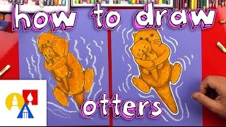 How To Draw An Otter With Shapes For Young Artists [upl. by Anuat]