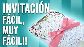 Invitacion de boda fácil de hacer [upl. by Roxy]