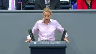 Generalaussprache zur Regierungspolitik  Dr Alice Weidel AfD [upl. by Leicam]