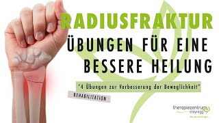 4 Übungen nach einer Radiusfraktur  Therapiezentrum Steyregg [upl. by Sinai]