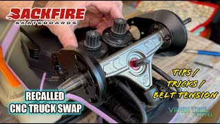 Backfire Zealot S2  Swap Out Truck Hangers  Belt Tension  Tips amp Tricks [upl. by Roos]