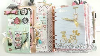 Mi Nueva AGENDA 📚📝💕ORGANIZACIÓN DEMOSTRACIÓN DECORACIÓN SCRAPBOOKING  Claudia Rafaella [upl. by Ellenad881]