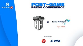 Press Conference EuroCup RS 09 Hamburg Towers  Turk Telekom Ankara [upl. by Eelesor]