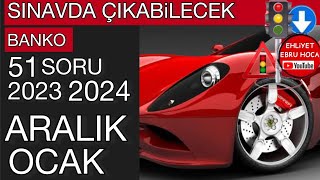 2023 ARALIK 2024 OCAK EHLİYET SINAV SORULARIEHLİYET SINAV SORULARI 20232024 ehliyetsorulari [upl. by Row]