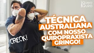 Nosso Quiropraxista GRINGO Ajustando com VÁRIAS técnicas australianas ESTALOS SUPER ALTOS [upl. by Uzziel]