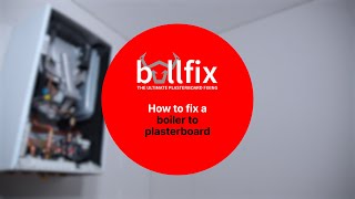 How to hang a boiler to plasterboard using Bullfix Heavy Duty Plasterboard Fixings [upl. by Kassie]