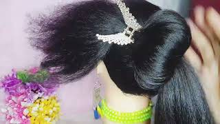 How to bridal trending Juda hairstyle beautiful hairstyle Juda bun views [upl. by Inod155]