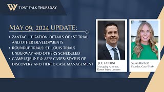 News for Zantac Litigation RoundUp Trials Camp Lejeune amp AFFF Case Status Updates  May 9 2024 [upl. by Carlstrom556]