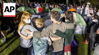 Police remove protesters from campus at Tulane University [upl. by Arytal]