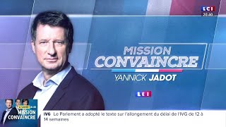 Yannick Jadot  Mission Convraincre en REPLAY [upl. by Ardis]