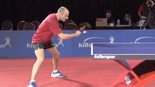 How to Backhand Block in Table Tennis  Killerspin [upl. by Assirok]