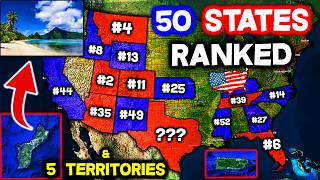 All 50 States amp 5 Territories in the USA Ranked WORST to BEST 2025 [upl. by Nesto]