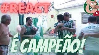 REACT  PALMEIRAS 1 X 0 Santos  BICAMPEÃOOOOO [upl. by Egiap]