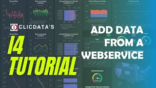 Add Data from a Webservice  ClicData i4 Tutorial [upl. by Firooc134]