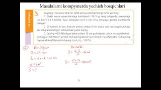 Masalalarni kompyuterda yechish bosqichlari 9sinf 64dars [upl. by Rolph]