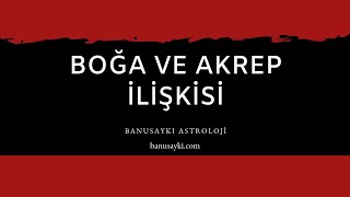 Boğa Akrep İlişkisi ♉️❤️♏️ [upl. by Joyce490]