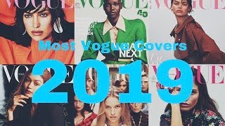 Models with the most VOGUE COVERS  2019 [upl. by Elocim]