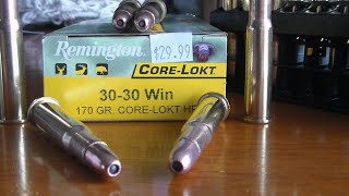 Hollow Point 170 gr Remington core lokt [upl. by Siubhan302]