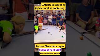 6 ball spot pocketing straight shut 10balls jaybee sucal Batang KMGS future Efren Bata reyes [upl. by Babb217]