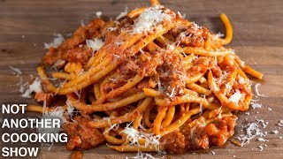 AUTHENTIC BUCATINI ALL AMATRICIANA [upl. by Eical]