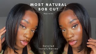 SUMMER BOB HAIRSTYLE  BEST NATURAL HD WIG INSTALL FOR BEGINNERS  Hairvivi [upl. by Karlin]