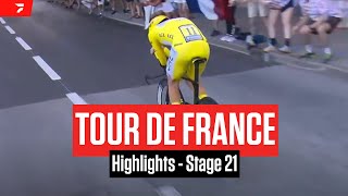 Tour de France 2024 Stage 21 Highlights [upl. by Kaliski261]