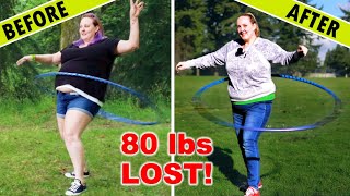 Hula Hoop Progress amp Weight Loss Journey Transformation Before And After [upl. by Ailaham]