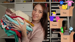 ASMR  KonMari Method Decluttering my entire house  EP 1 [upl. by Llorre281]