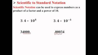 Scientific to Standard Notation [upl. by Luthanen]