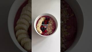 High protein smoothie bowl 🌸🤎 highprotein highproteinbreakfastrecipe smoothiebowl [upl. by Lancey]